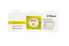 Vanevit Vitamina C 200 mg, 30 cpr