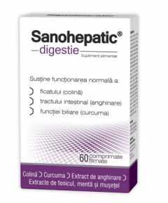 Sanohepatic DIGESTIE, 60 comprimate, Zdrovit 