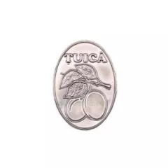 Eticheta metalica ovala Tuica