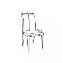 Huse Canapele Si Fotolii - Husa scaun elastica, universala, poliester, crem cu imprimeu floral, 50 x 70cm, buz, buz.ro