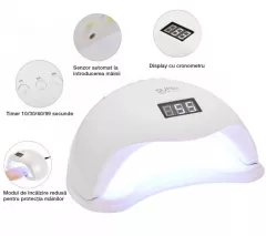 Cosmetica - Lampa LED unghii cu gel/semi SUN 5 cu senzori si timer, 48w, afisaj LCD, buz.ro