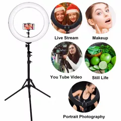 Lampa Profesionala LED Circulara Make UP, Photo Studio, Selfie Telefon, Ring Light 50W 3200K-5500K