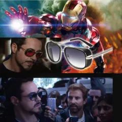 Ochelari de soare barbati, negri, Iron Man 3, buz