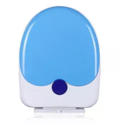 Capace si reductoare wc - Reductor WC copii portabil, suprafata de siguranta antialunecare, antiderapant, albastru, forma ovala, buz, 45L x 38l cm, buz.ro