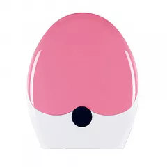 Reductor WC copii portabil, suprafata de siguranta antialunecare, antiderapant, roz, forma ovala, buz, 45L x 38l cm