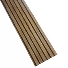 Riflaj decorativ din polimer rigid, imitatie stejar 300x11.5x1 cm