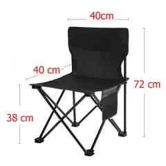 Set camping cu masa si 4 scaune pliabile, cu geanta de transport, aluminiu, negru, 95x52x50 cm
