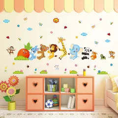 Camera copilului - Sticker autocolant de perete pentru camera copilului, rezistent la zgarieturi si apa, detasabil, reutilizabil, 78x190 cm, buz.ro
