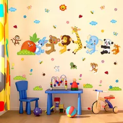 Sticker autocolant de perete pentru camera copilului, rezistent la zgarieturi si apa, detasabil, reutilizabil, 78x190 cm