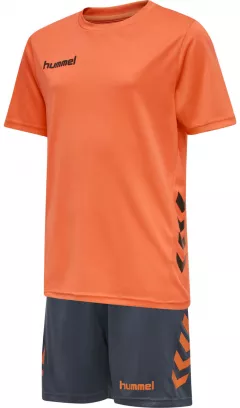 Echipament joc hummel Promo SET DUO - copii portocaliu-gri-închis 205873-3408-128 cm