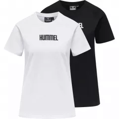 Pachet 2 tricouri hummel Simone - femei alb-negru 213885-2114-XS