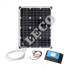 PANOU FOTOVOLTAIC 50W CU REGULARIZATOR DE INCARCARE SI CABLURI PF50WR PT GARD ELECTRIC