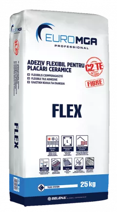 Adeziv elastic cu fibre FLEX EuroMGA 25kg