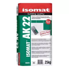 Flexible adhesive for tiles and tiles inside and outside Isomat AK-22, 25 kg