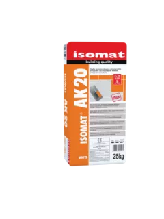 Flexible adhesive for tiles and tiles inside and outside Isomat AK 20 Gray, 25 kg