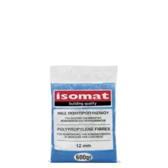 Synthetic polypropylene fibers for reinforcing concrete and cement grouts Isomat 600g