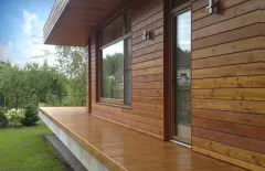 Lambriu lemn larice Planken 20mm grosime, 120 x 3000 mm, exterior, clasa AB