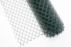 Plasa gard impletita zincata plastifiata verde 2.8 x (55 x 55) x 1200 mm, rola 10 m