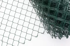 Plasa gard impletita zincata plastifiata verde 2.8 x (55 x 55) x 1700 mm, rola 10 m