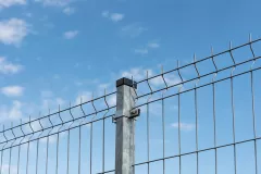 Galvanized fence pole, rectangular 60 x 40 mm, 1.5 mm thickness sheet, 1500 mm