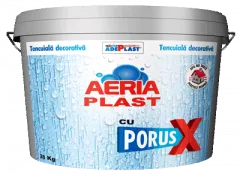 Decorative plaster structured AERIA PLAST with PORUS X intermediate base 15 L