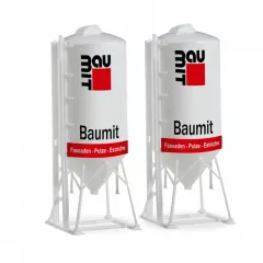 Mechanized plaster var-cement indoor Baumit MPI 25 bulk silo