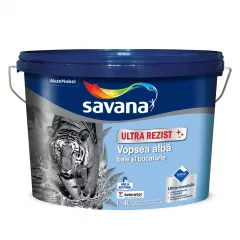 White washable paint with Teflon for bathroom and kitchen Savana UltraRezist 4L