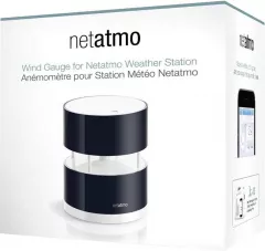  Modul de vant pentru Statia meteo Netatmo, WIFI ,neagra,plastic,Rezistent la radiațiile UV, grindina și vântul puternic