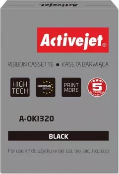 Activejet Taśma do drukarki zastępująca OKI 09002303 czarna (A-OKI320)