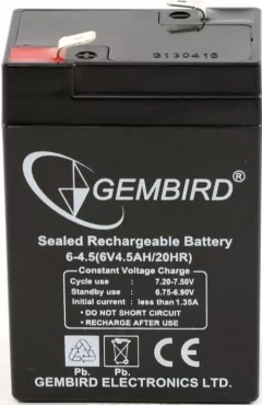 Acumulator pentru UPS Gembird, 6V, 4.5AH