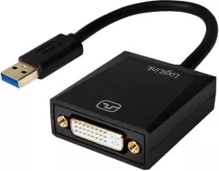 Adaptor Logilink USB 3.0 Tip A tata - DVI 24 pin mama