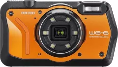 Aparat foto compact subacvatic Ricoh WG-6, 20MP, impermeabil, rezistent la socuri, Orange
