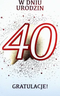 Felicitare de 40 de ani de naștere în stil Armin