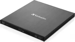 Blu-Ray Writer extern Verbatim Slimline 43890, USB 3.0, Negru