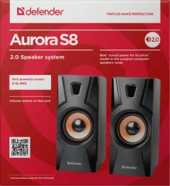 Boxe 2.0 Defender AURORA S8, 8W RMS, USB 2.0, Negru