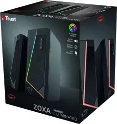Boxe gaming Trust GXT 609 Zoxa, iluminare RGB, 6W RMS