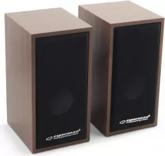 Boxe stereo lemn, EP122, model FOLK, 6 WATT, conectare USB ,4 ohm, fabricatie din lemn culoarea cires