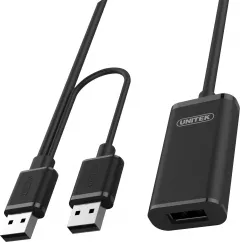 Cablu adaptor USB Unitek Y-277, Negru, 5 m