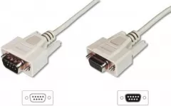 Cablu de conectare , Assmann , RS232 , DSUB9 tata (plug) DSUB9 mama (jack) , 2m
