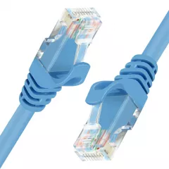 Cablu de retea din fibra optica , Unitek , UTP CAT.6 Y/C809ABL 1m , albastru