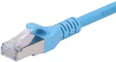 Cablu de retea, Extralink, cat 6A, 10 m, SFTP, Albastru