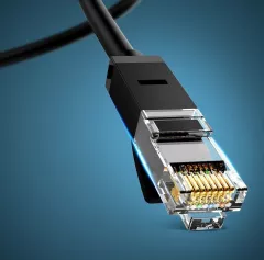 Cablu de retea plat UGREEN Ethernet RJ45, Cat.6, UTP, 3m, negru