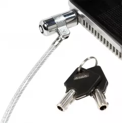 Cablu de siguranta cu cheie LOGILINK, pentru Ultrabook, 1.8 m, Argintiu