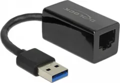 Cablu Delock, USB 3.1/RJ-45, 13.5cm, Negru