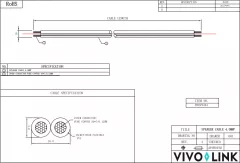 Cablu difuzor VivoLink, 100, negru (PROSPEAK4)