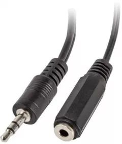 Cablu Lanberg Jack 3.5mm - Jack 3.5mm x2 0.1m negru (AD-0024-BK)