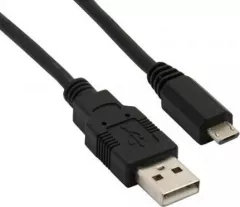 Cablu USB InLine USB-A - microUSB 5 m Negru (31750)