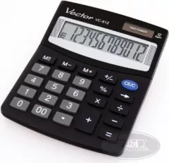 Calculator de birou VC-812, Vector, 12 cifre, Negru