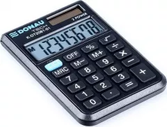 Calculator Donau Calculator de buzunar DONAU TECH, 8 cifre afișaj, dim. 90x60x11mm, negru