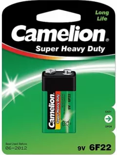 Baterie Camelion Super Heavy Duty 9V Block, 450mAh, 1 buc